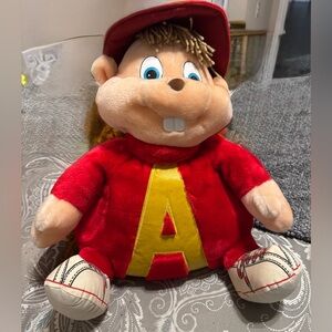 Vintage Alvin and the Chipmunks, plush pillow storage pouch.